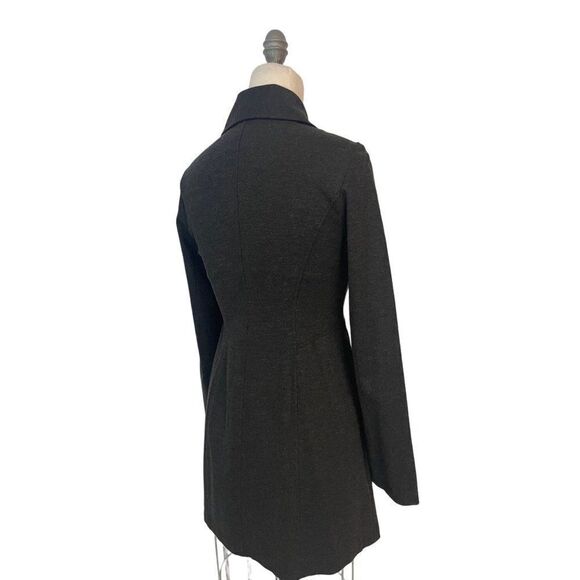 CAbi #648 Ponte Casablanca Trench Coat Button Down Charcoal Gray  Small - Picture 4 of 5